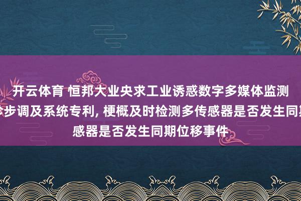 开云体育 恒邦大业央求工业诱惑数字多媒体监测与智能会诊步调及系统专利， 梗概及时检测多传感器是否发生同期位移事件