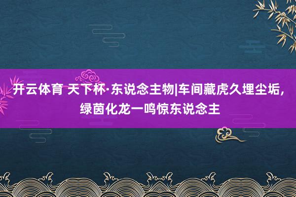 开云体育 天下杯·东说念主物|车间藏虎久埋尘垢, 绿茵化龙一